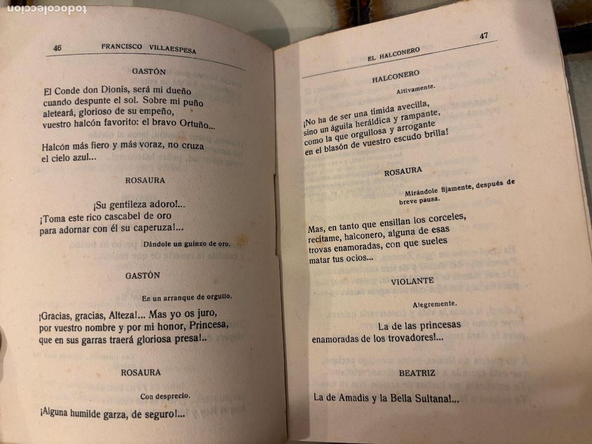Libros de segunda mano: El halconero. Francisco Villaespesa. - Foto 4