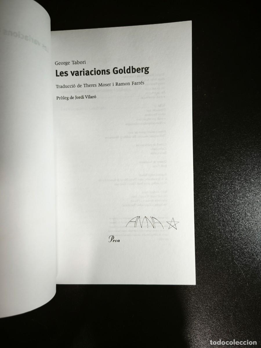 Libros de segunda mano: Les variacions Goldberg - George Tabori - Foto 2