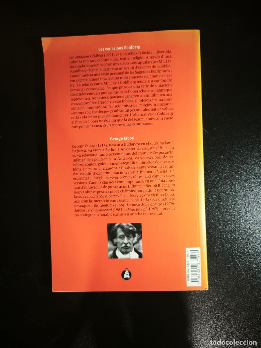 Libros de segunda mano: Les variacions Goldberg - George Tabori - Foto 3