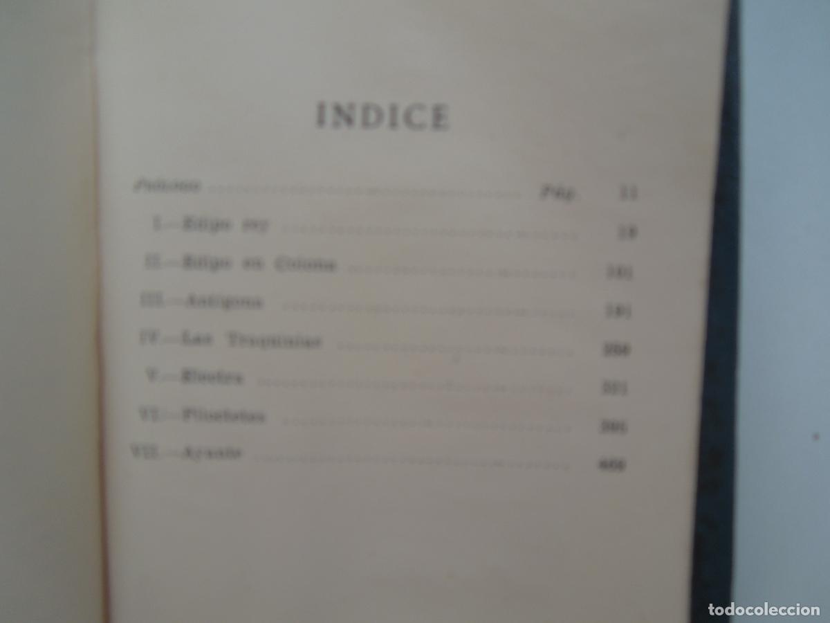 Libros de segunda mano: SOFOCLES - TRAGEDIAS COMPLETAS - AGUILAR CRISOL 1959 - VER INDICE - Foto 2