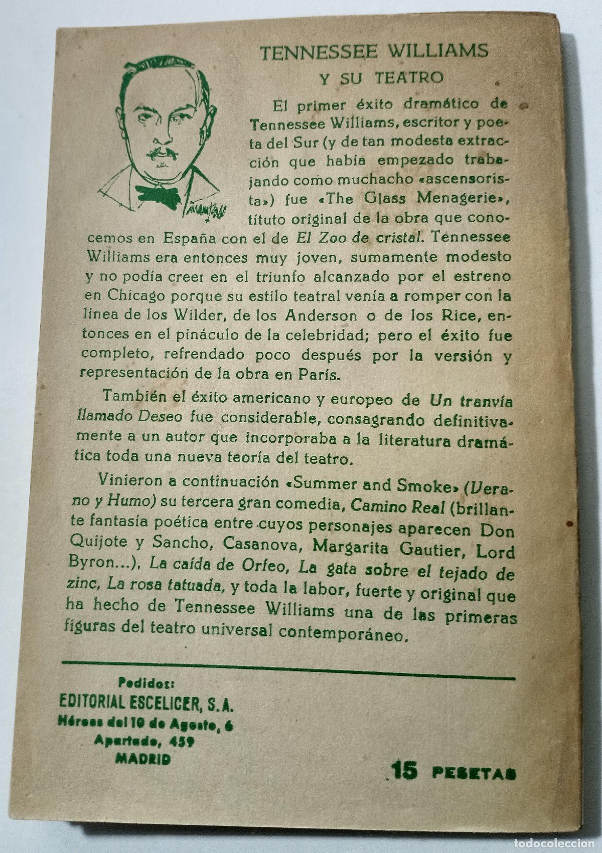 Libros de segunda mano: Camino real - Williams, Tennessee - Foto 4