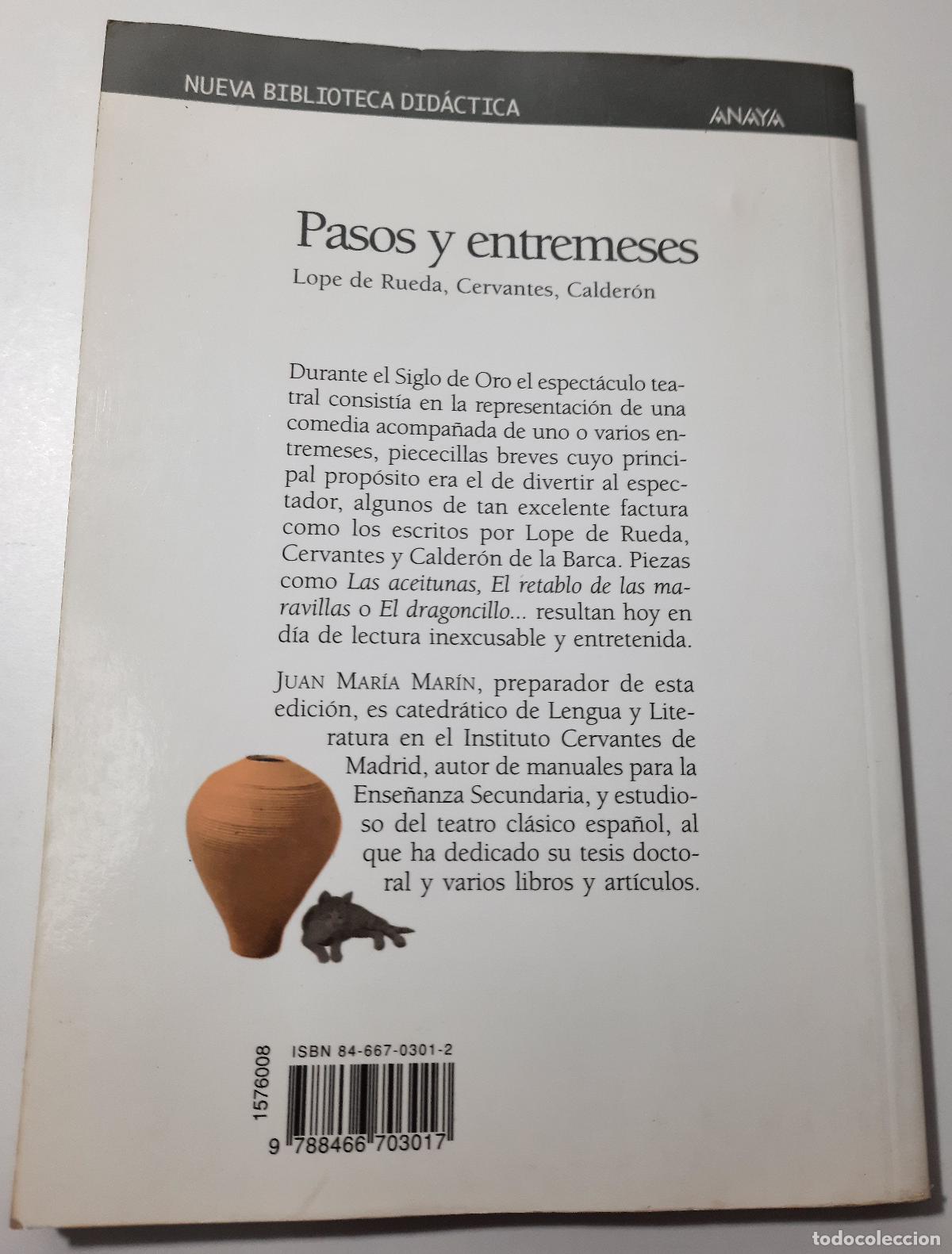Libros de segunda mano: Pasos y entremeses - Varios autores - Foto 3