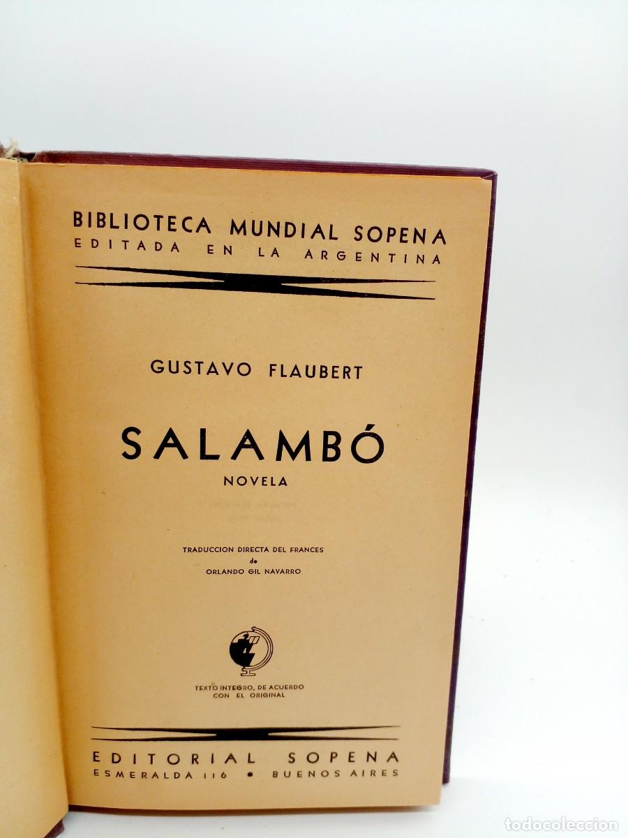 Libros de segunda mano: Salamb&oacute; de Gustave Flaubert - Foto 1