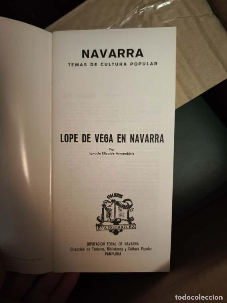 Libros de segunda mano: Lope de Vega en Navarra - Ignacio Elizalde - Foto 2