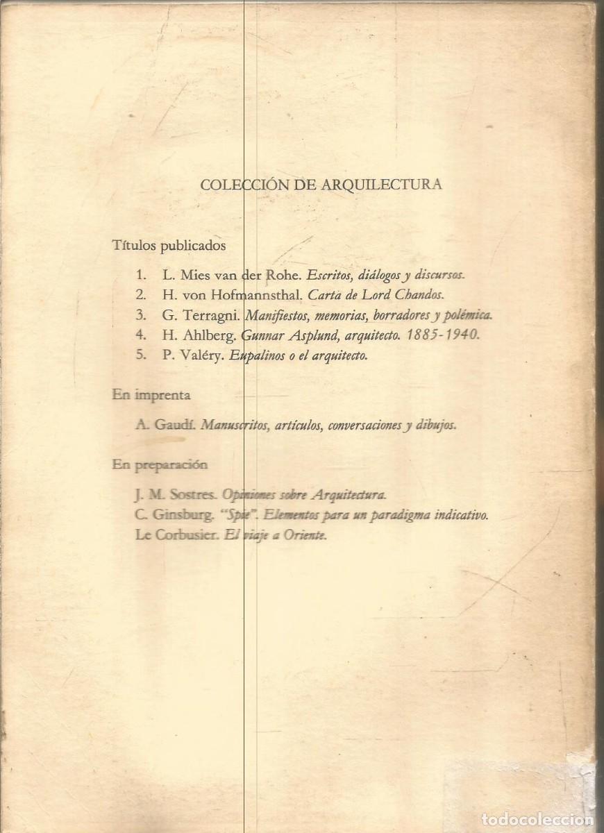 Libros de segunda mano: PAUL VALERY. EUPALINOS O EL ARQUITECTO. - Foto 2