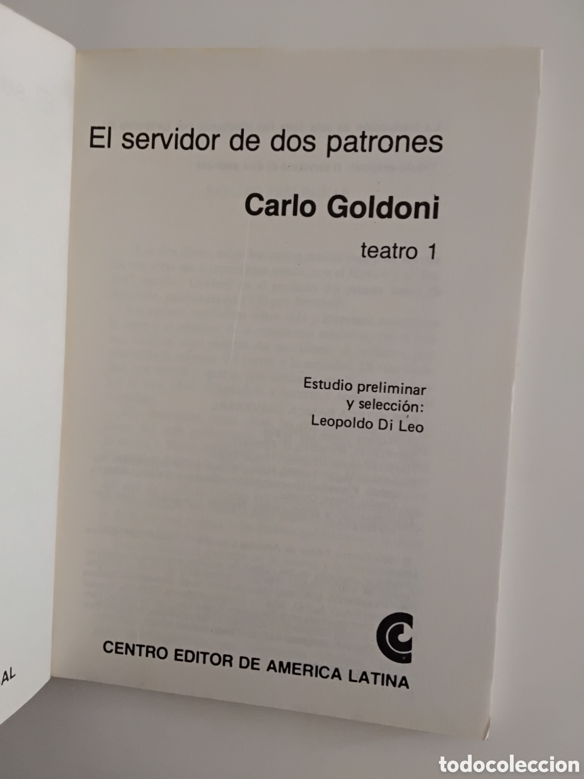 Libros de segunda mano: Carlo Goldoni &mdash; El servidor de dos patrones / La posadera y El abanico. Dos tomos. (Biblioteca B&aacute;sic - Foto 3