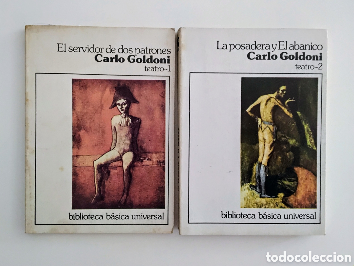 Libros de segunda mano: Carlo Goldoni &mdash; El servidor de dos patrones / La posadera y El abanico. Dos tomos. (Biblioteca B&aacute;sic - Foto 1