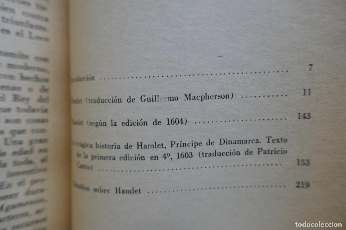 Libros de segunda mano: W. SHAKESPEARE. HAMLET (EN SUS TRES VERSIONES) - Foto 19