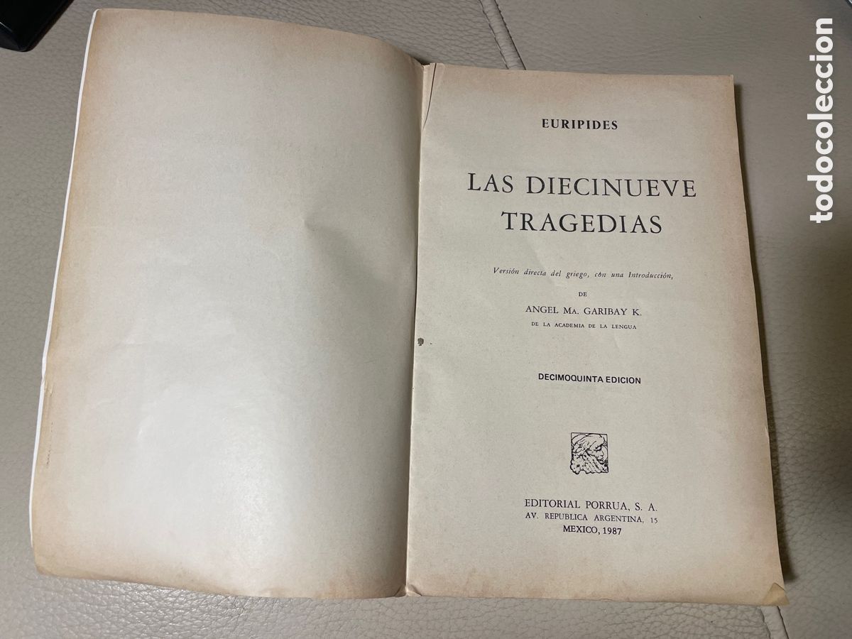 Libros de segunda mano: La diecinueve tragedias / Eur&iacute;pides - Foto 2