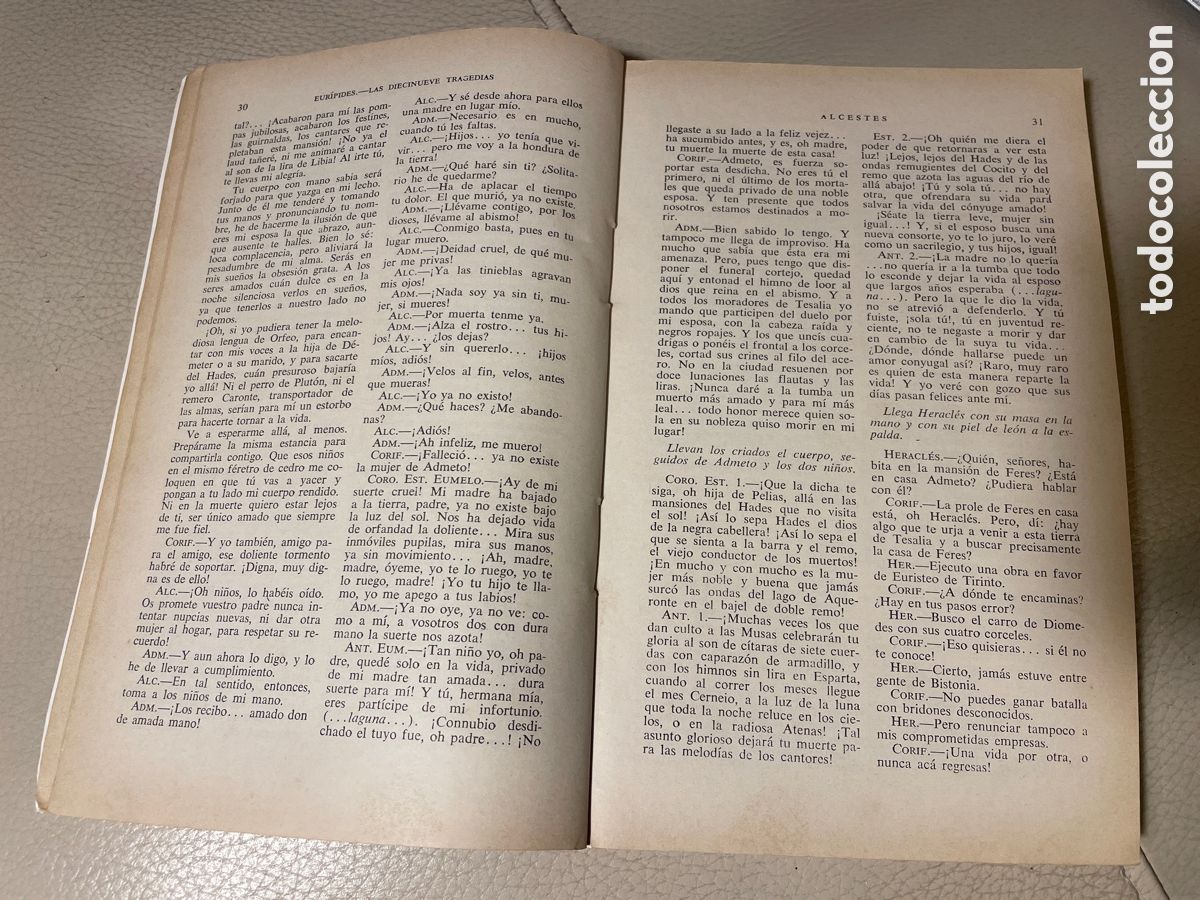 Libros de segunda mano: La diecinueve tragedias / Eur&iacute;pides - Foto 3