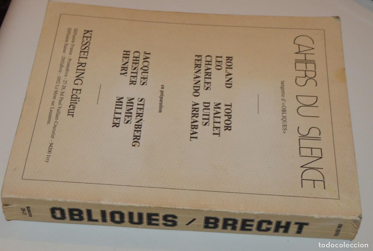 Libros de segunda mano: BERTOLT BRETCHT - REVISTA OBLIQUES - CIENTOS DE P&Aacute;GINAS - Foto 2