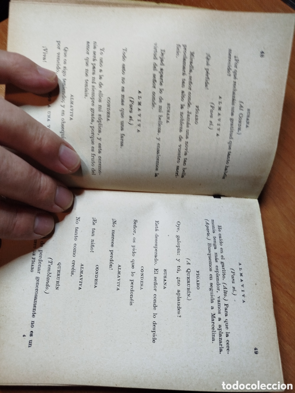 Libros de segunda mano: El casamiento de F&iacute;garo. Comedia. Beaumarchais - Foto 2