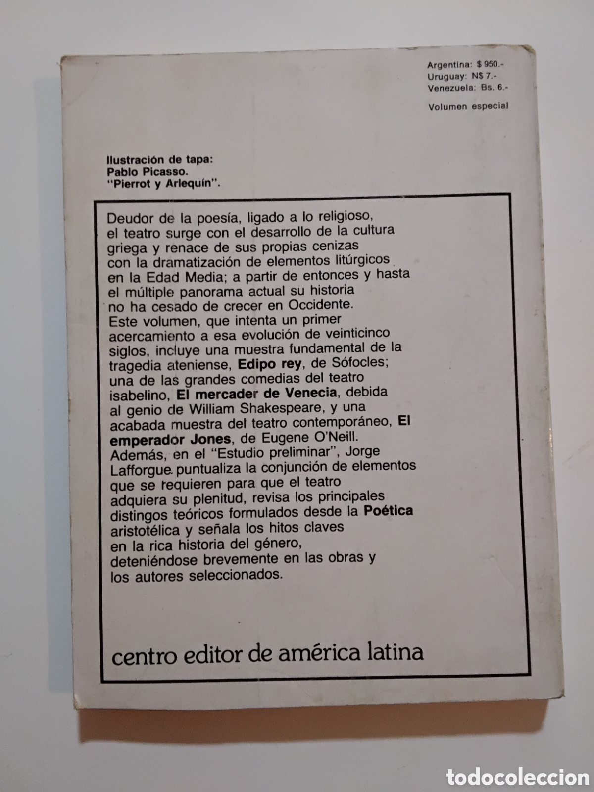 Libros de segunda mano: Teatro selecto &mdash; S&oacute;focles, Shakespeare, O&rsquo;Neill (Biblioteca B&aacute;sica Universal, 1978) - Foto 2
