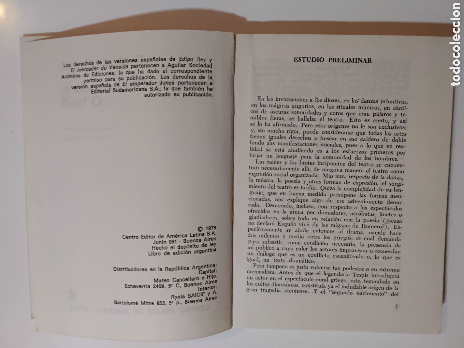 Libros de segunda mano: Teatro selecto &mdash; S&oacute;focles, Shakespeare, O&rsquo;Neill (Biblioteca B&aacute;sica Universal, 1978) - Foto 4
