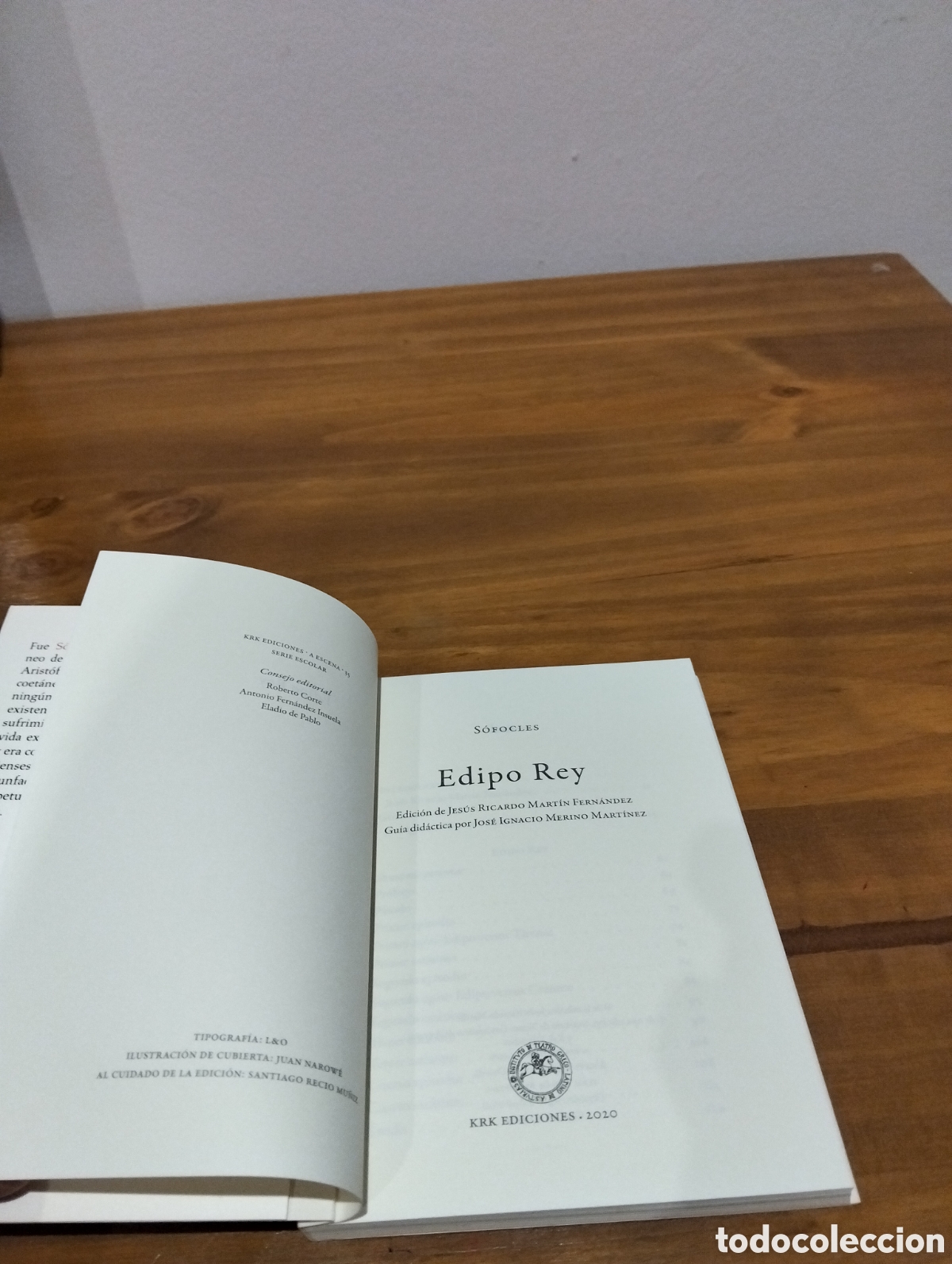 Libros de segunda mano: S&oacute;focles Edipo Rey.Ediciones KRK - Foto 3