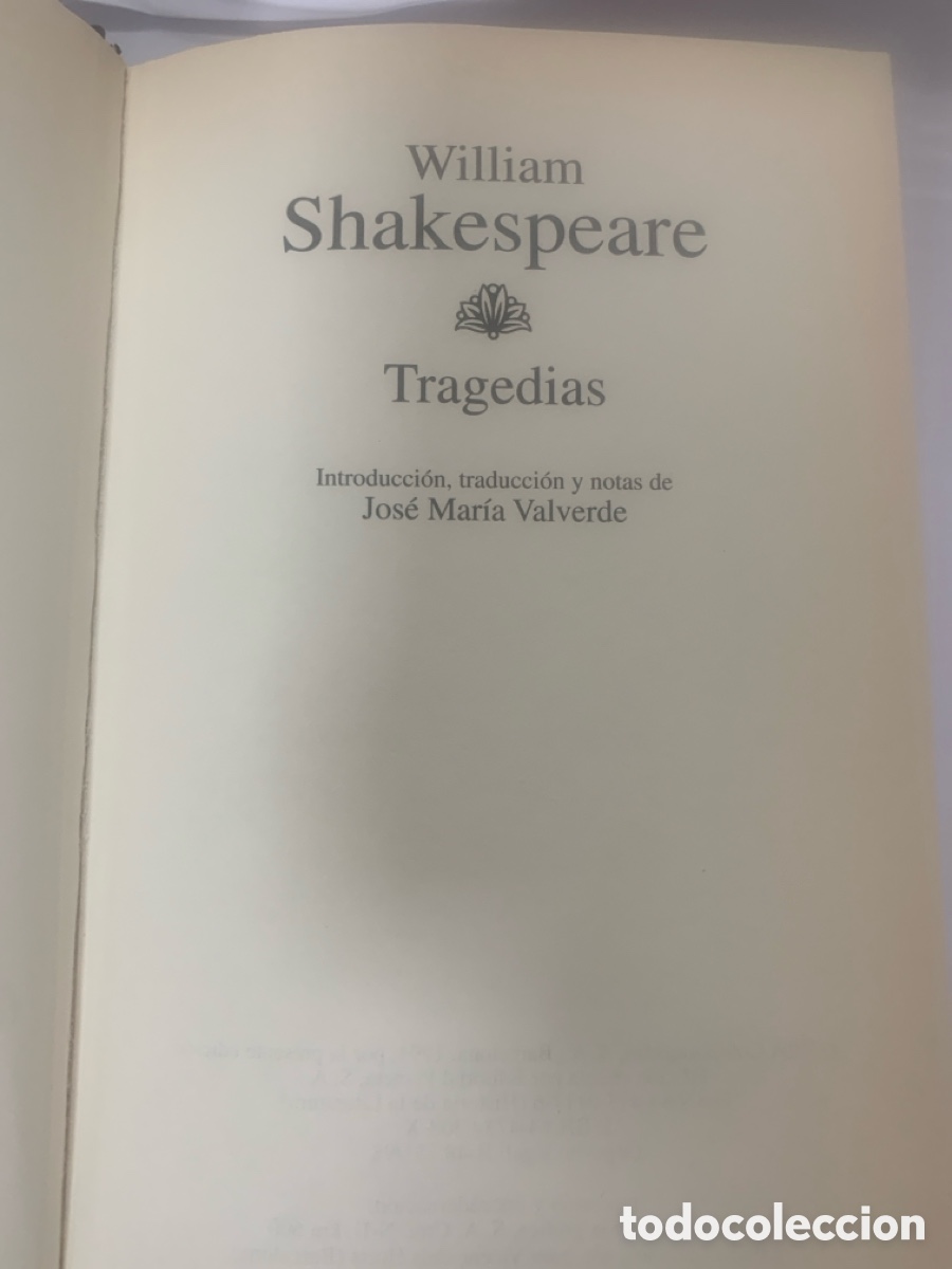 Libros de segunda mano: Shakespeare. Tragedias. - Foto 2