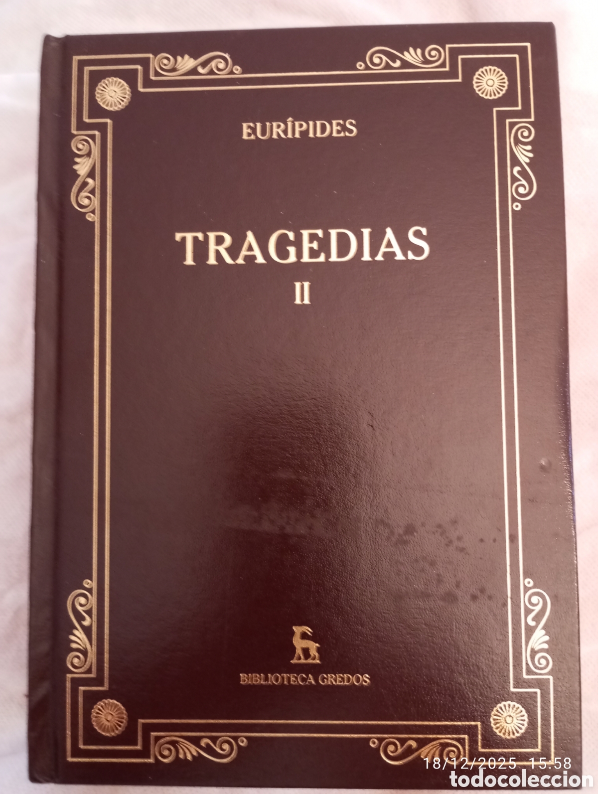Libros de segunda mano: Euripides . Tragedias II . biblioteca Gredos . - Foto 1