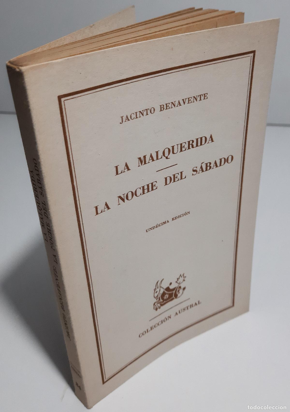 Libros de segunda mano: La malquerida/La noche del sabado - Benavente, Jacinto - Foto 2