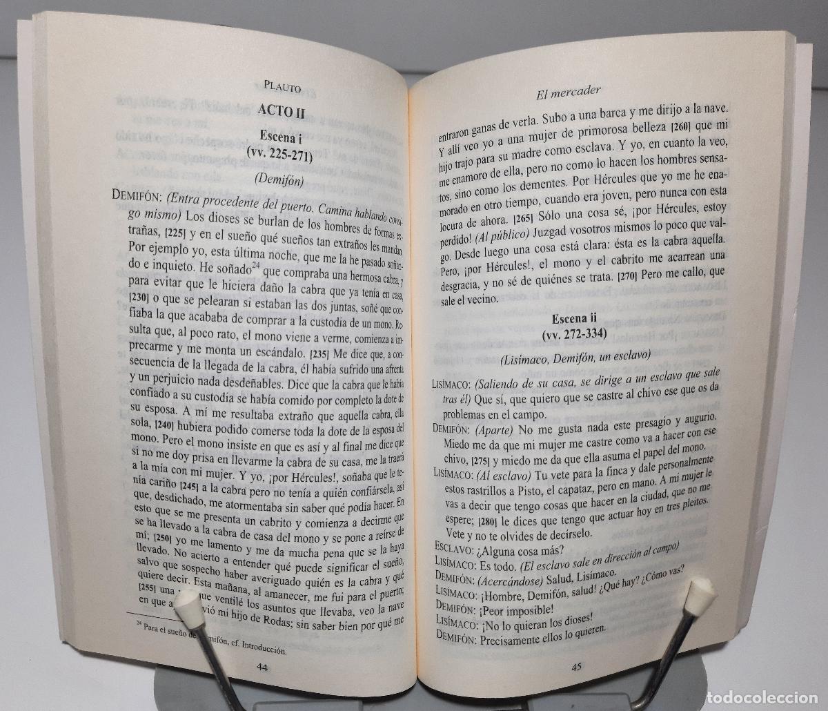 Libros de segunda mano: El mercader - Plauto - Foto 3