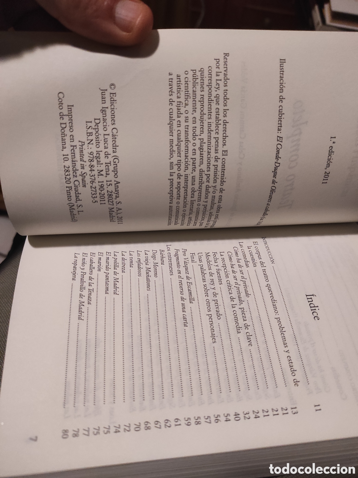 Libros de segunda mano: Teatro completo - Quevedo, Francisco de - Foto 3
