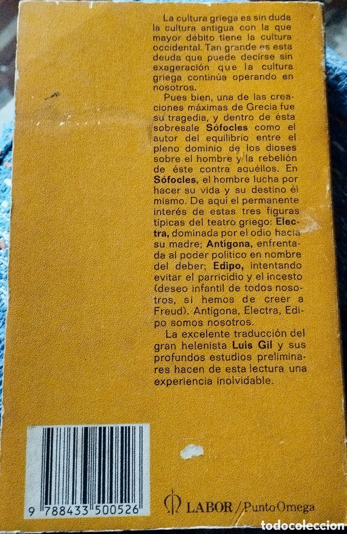 Libros de segunda mano: ANTIGONA - EDIPO REY - ELECTRA - SOFOCLES - LABOR - 1989 - Foto 2