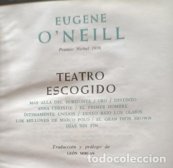 Libros de segunda mano: Teatro escogido. Eugene ONeill - Foto 2