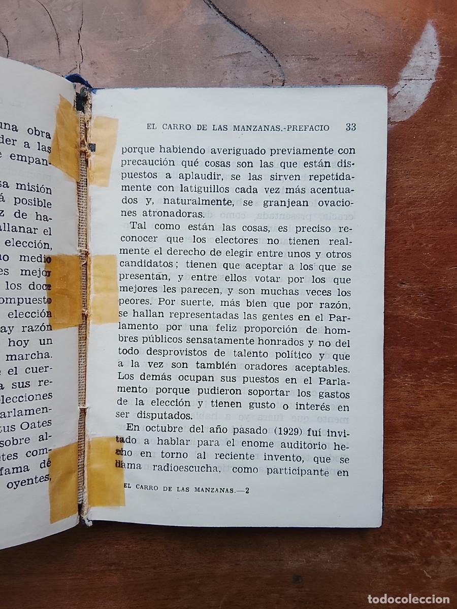 Libros de segunda mano: George Bernard Shaw, el carro de las manzanas 1945 - Foto 6