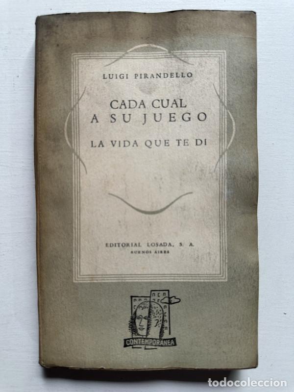 Libros de segunda mano: Cada cual a su juego - Pirandello Luigi - Foto 1