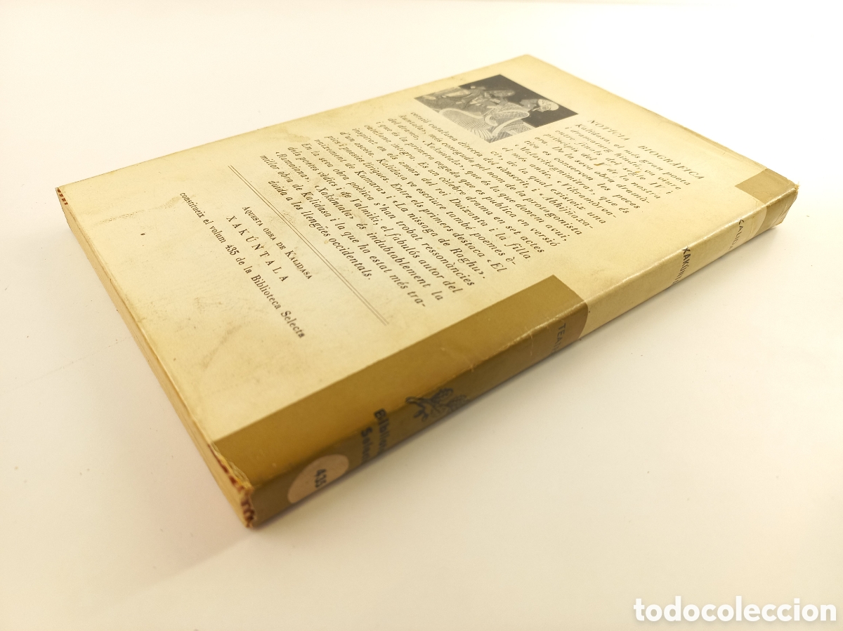 Libros de segunda mano: Xakuntala. Kalidasa. Selecta, primera edici&oacute;n, 1970. Catal&aacute;n. - Foto 4