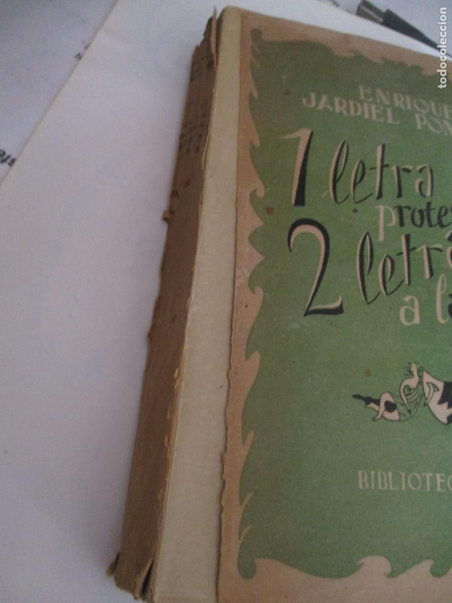 Libros de segunda mano: 1 LETRA PROTESTADA 2 LETRAS A LA VISTA-ENRIQUE JARDIEL PONCELA-1943-BIBLIOTECA NUEVA-