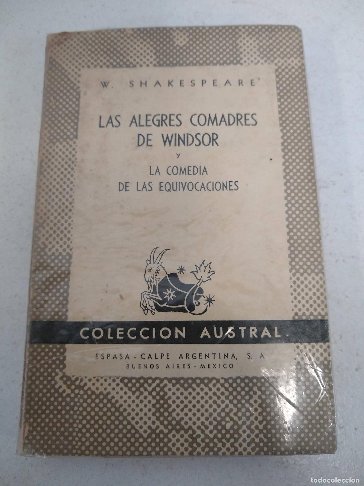Libros de segunda mano: Las alegres comadres de Windsor y la comedia de las equivocaciones - W Shakespare - Foto 1