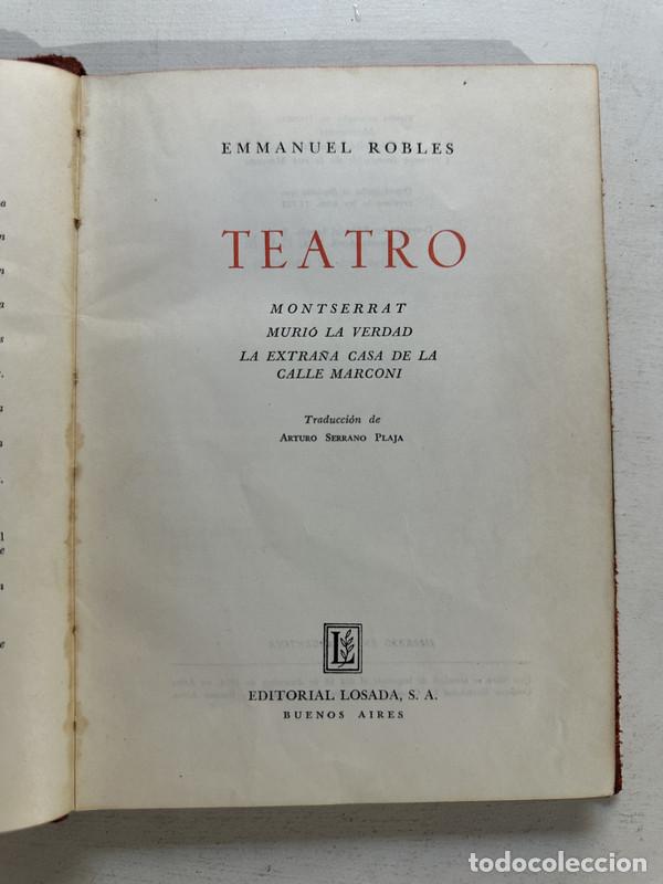 Libros de segunda mano: Teatro - Robles Emmanuel - Foto 1