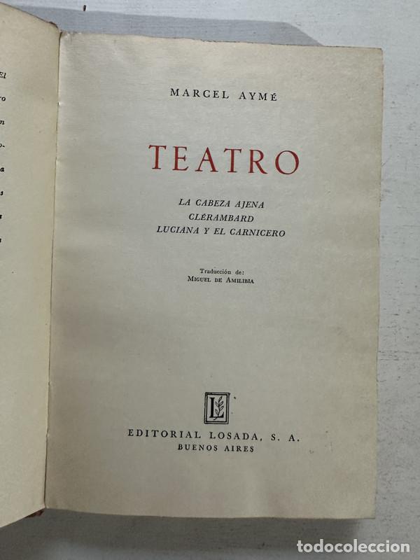 Libros de segunda mano: Teatro - Ayme Marcel - Foto 1