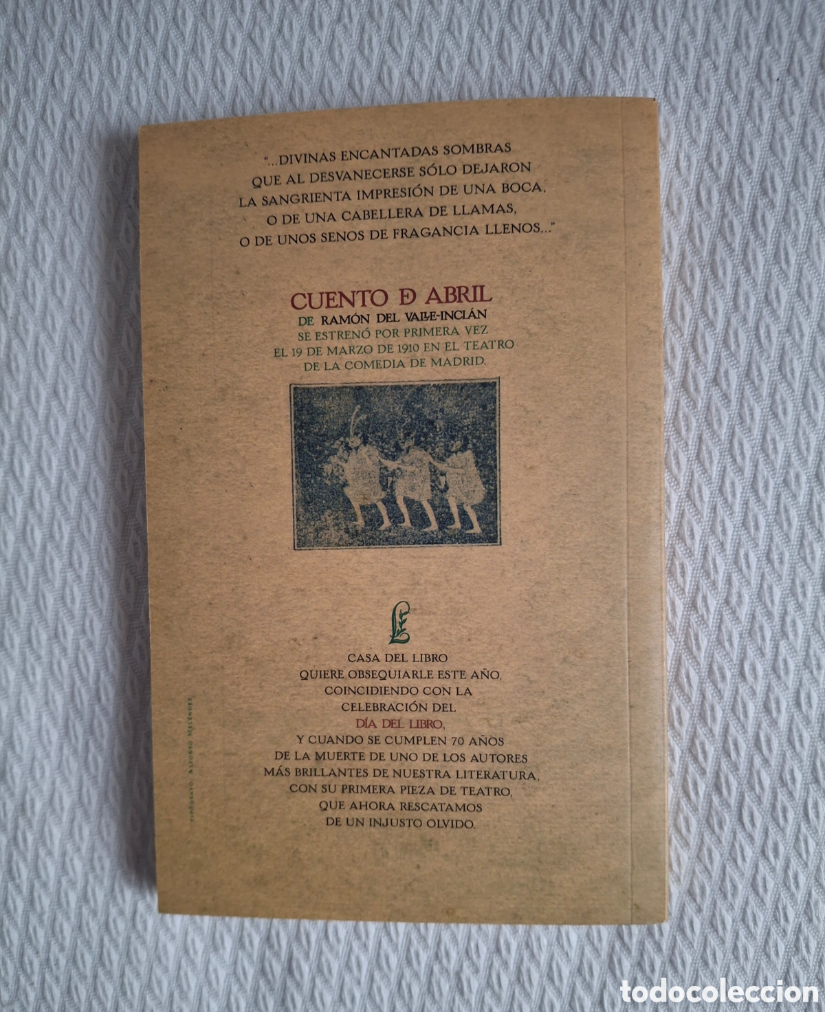 Libros de segunda mano: CUENTO DE ABRIL, RAM&Oacute;N DEL VALLE-INCL&Aacute;N - Foto 2