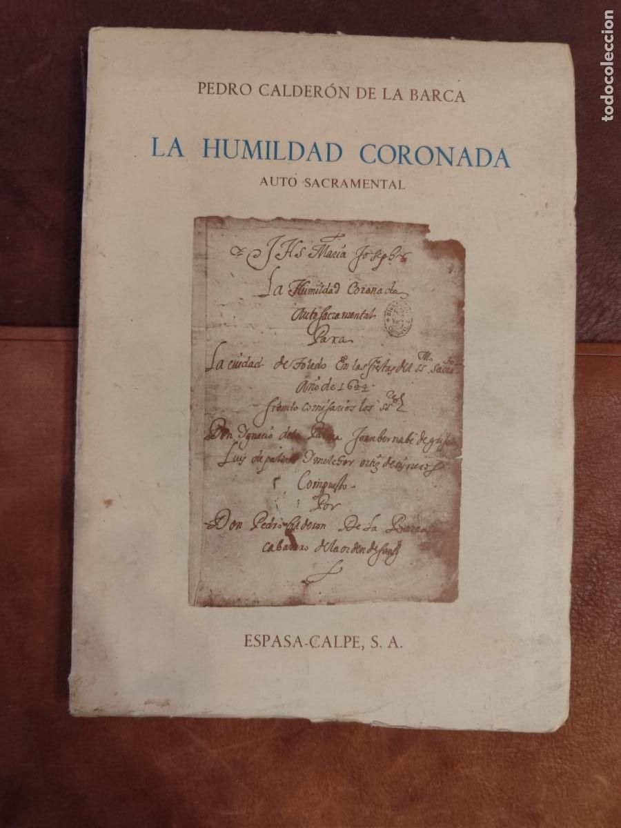 Libros de segunda mano: Pedro Calder&oacute;n de la Barca. LA HUMILDAD CORONADA. Facs&iacute;mil.