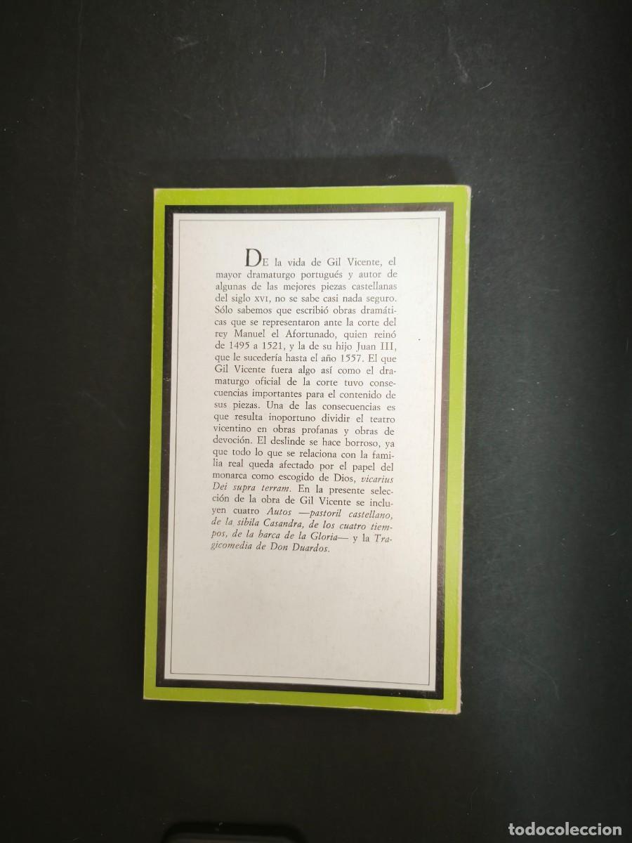 Libros de segunda mano: Teatro - Gil Vicente - Taurus - Foto 3