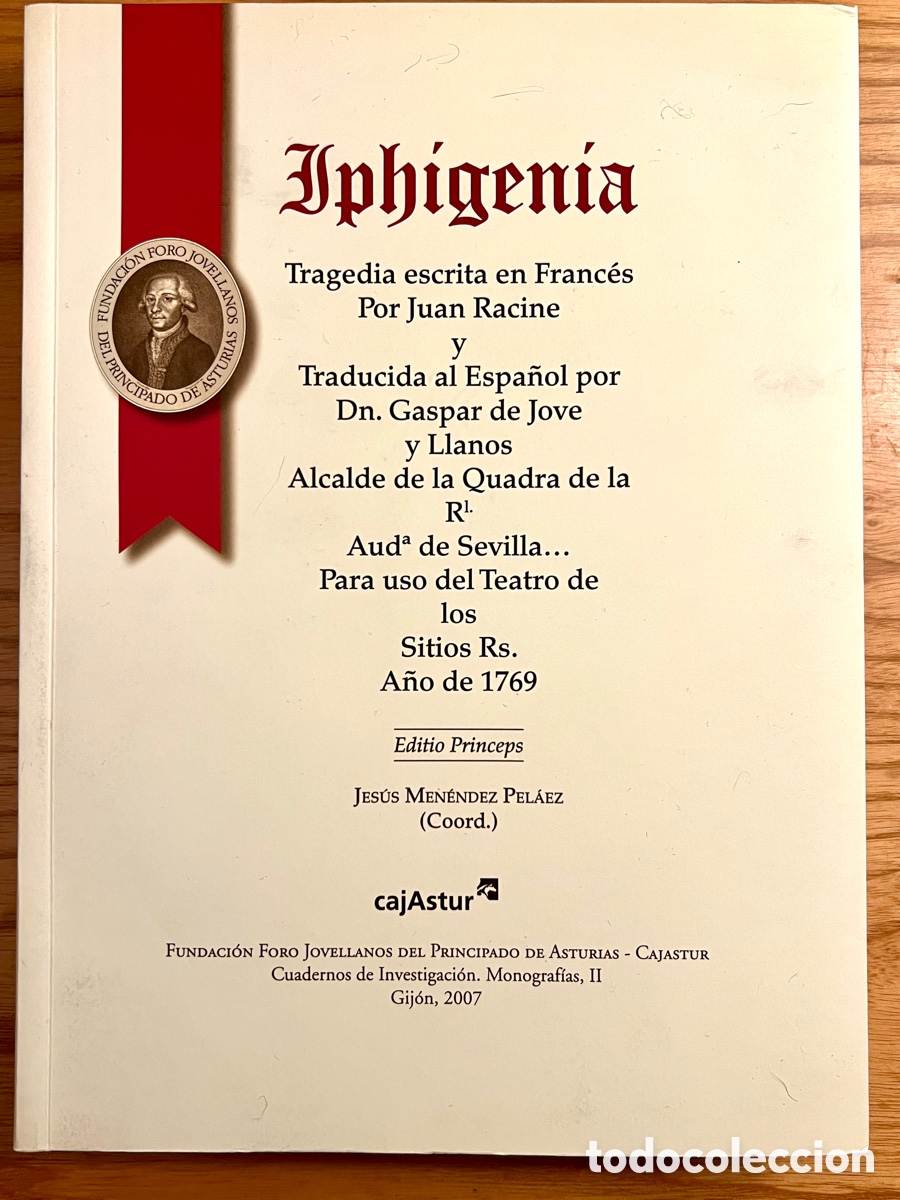 Libros de segunda mano: Iphigenia - Editio Princeps Jovellanos - Foto 1