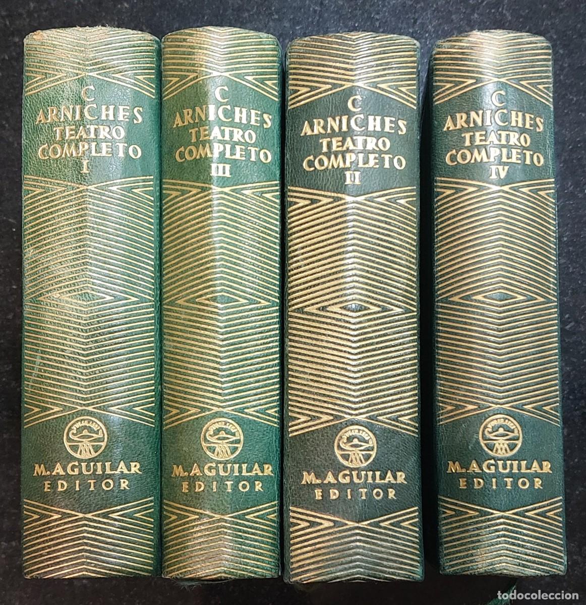 Libros de segunda mano: CARLOS ARNICHES. TEATRO COMPLETO. AGUILAR. 1948.