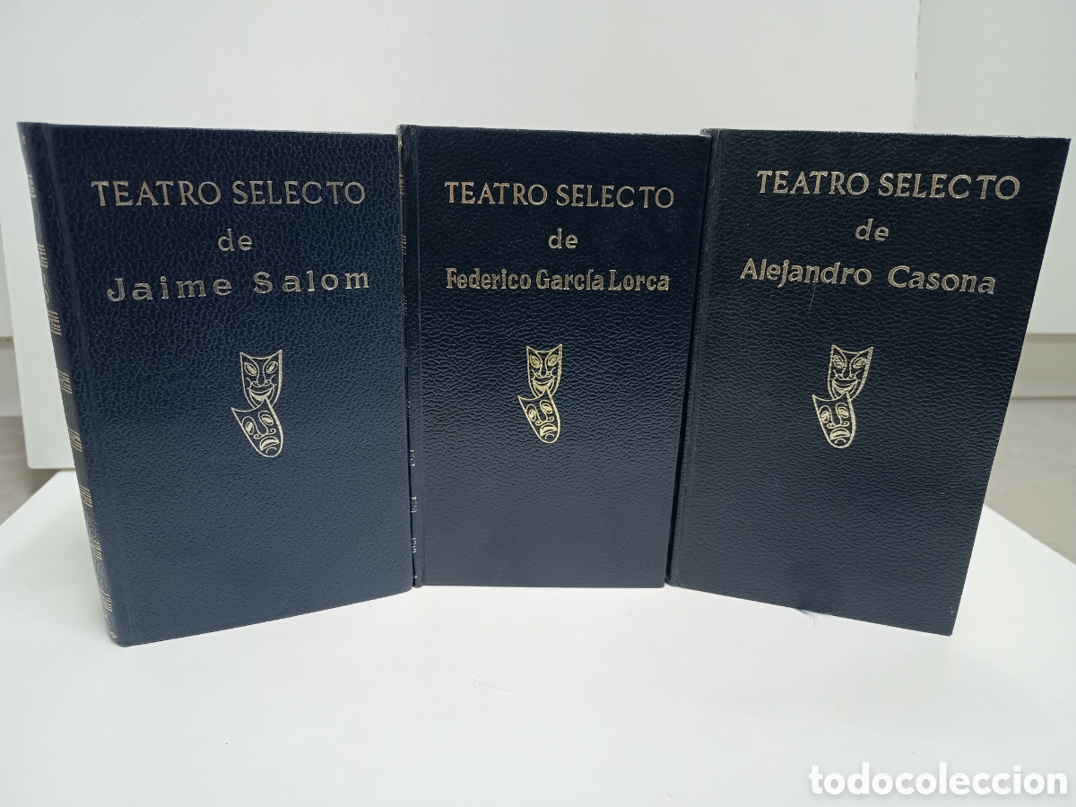 Libros de segunda mano: TEATRO SELECTO - JAIME SALOM, FEDERICO GARCIA LORCA Y ALEJANDRO CASONA - ESCELICER 1969/71/72