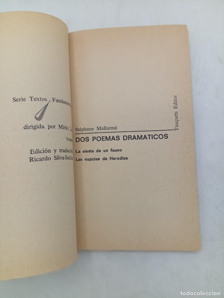Libros de segunda mano: DOS POEMAS DRAM&Aacute;TICOS. STEPHANE MALLARME. EDICIONES BILING&Uuml;E. 1972. PAGS : 64. - Foto 2