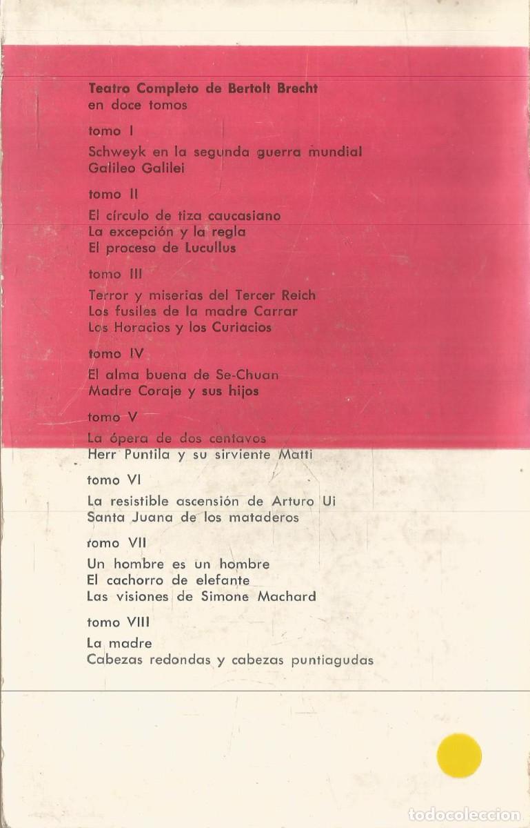 Libros de segunda mano: BERTOLT BRECHT. TEATRO COMPLETO. EDICIONES NUEVA VISION - Foto 2