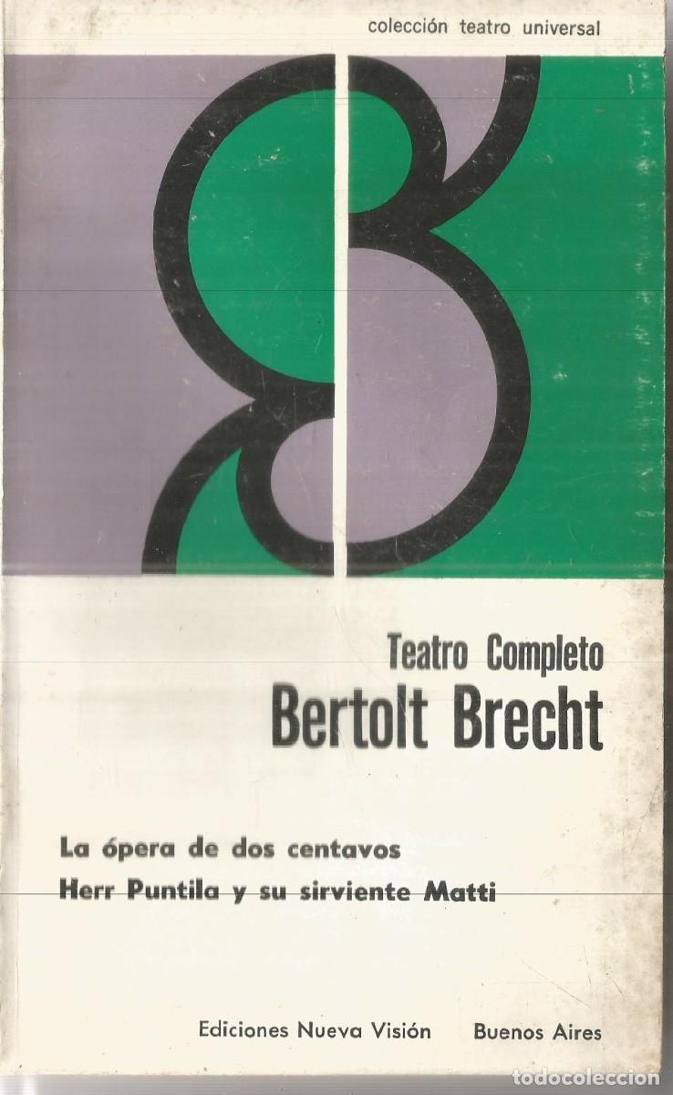 Libros de segunda mano: BERTOLT BRECHT. TEATRO COMPLETO. EDICIONES NUEVA VISION - Foto 1