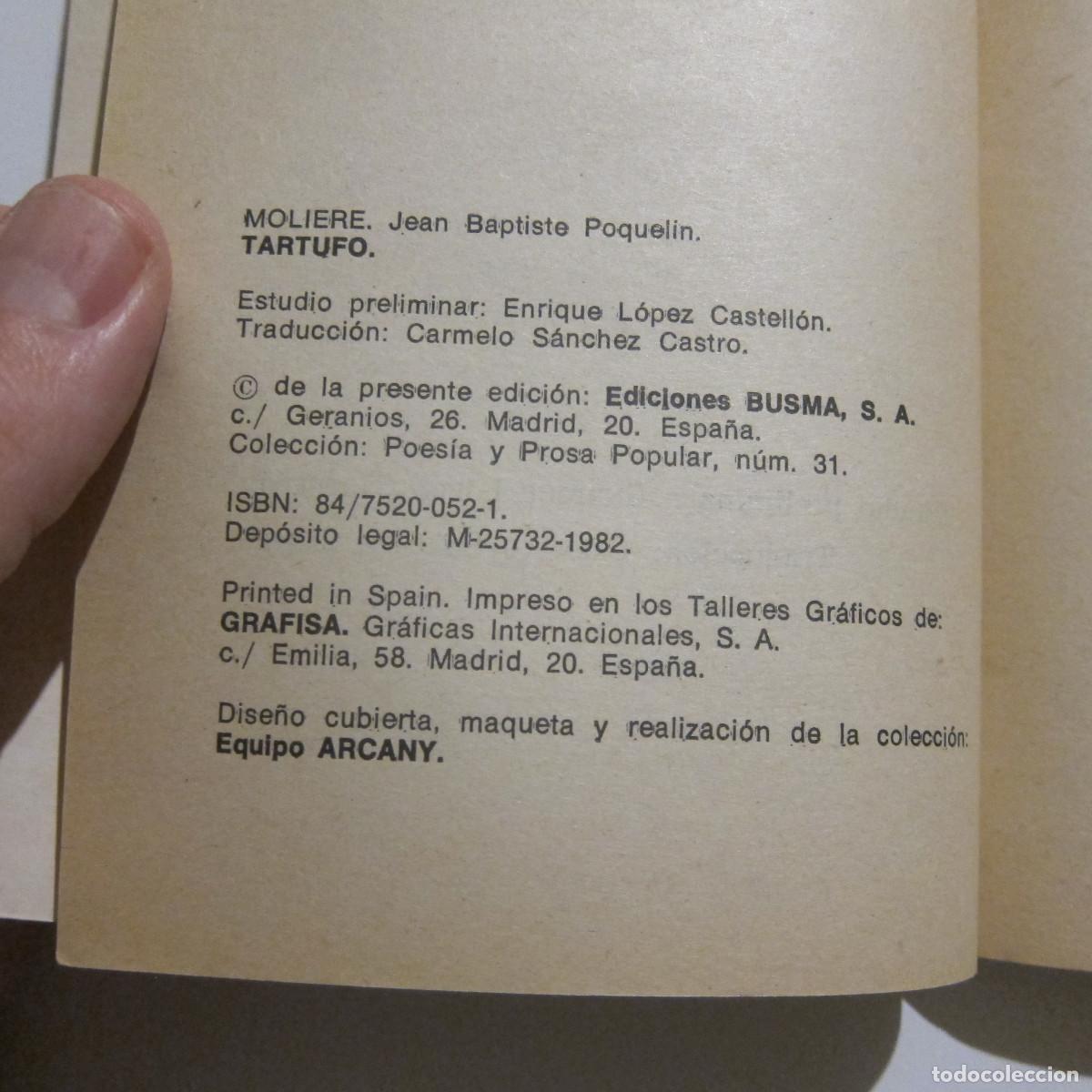 Libros de segunda mano: TARTUFO - MOLIERE (PPP) TEATRO - Foto 7