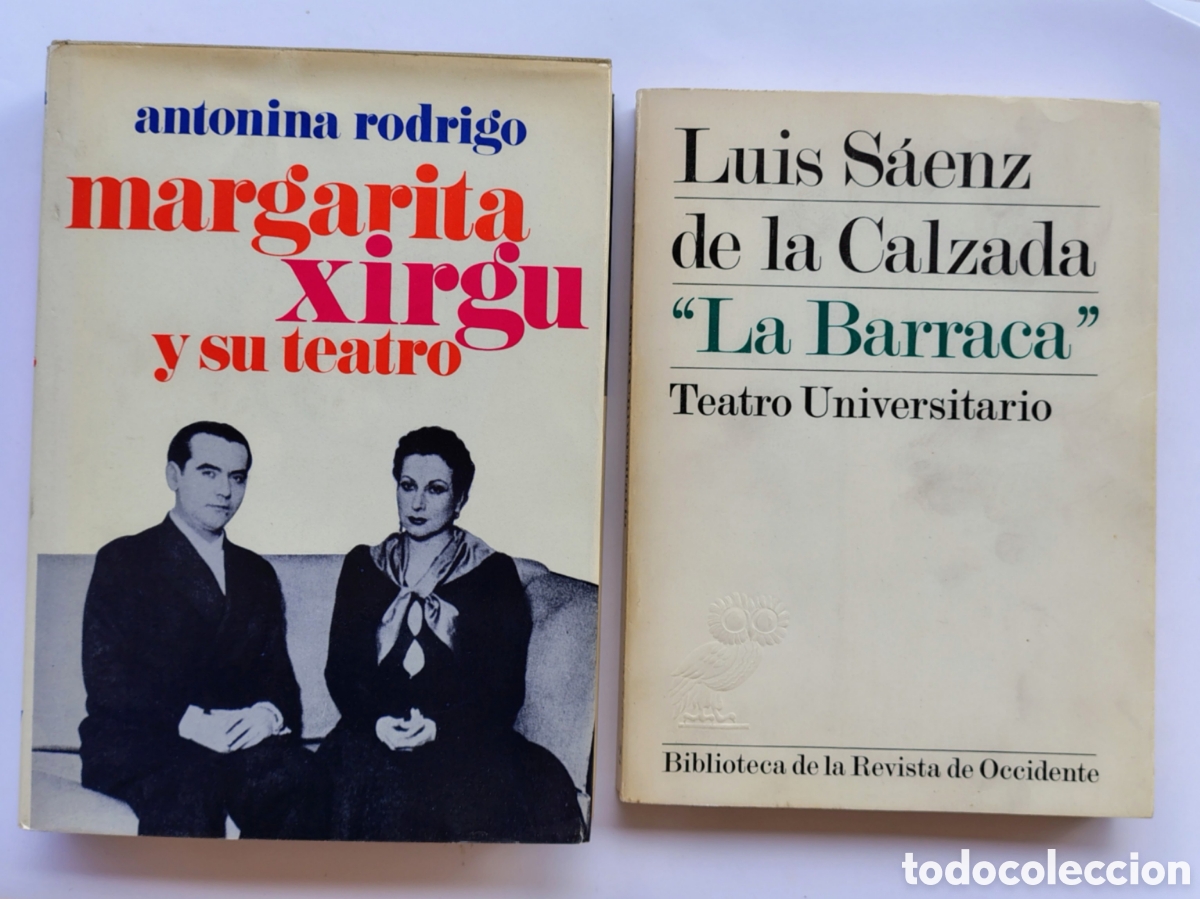 Libros de segunda mano: Lote 2 libros teatro espa&ntilde;ol | La Barraca + Margarita Xirgu | Historia esc&eacute;nica siglo XX