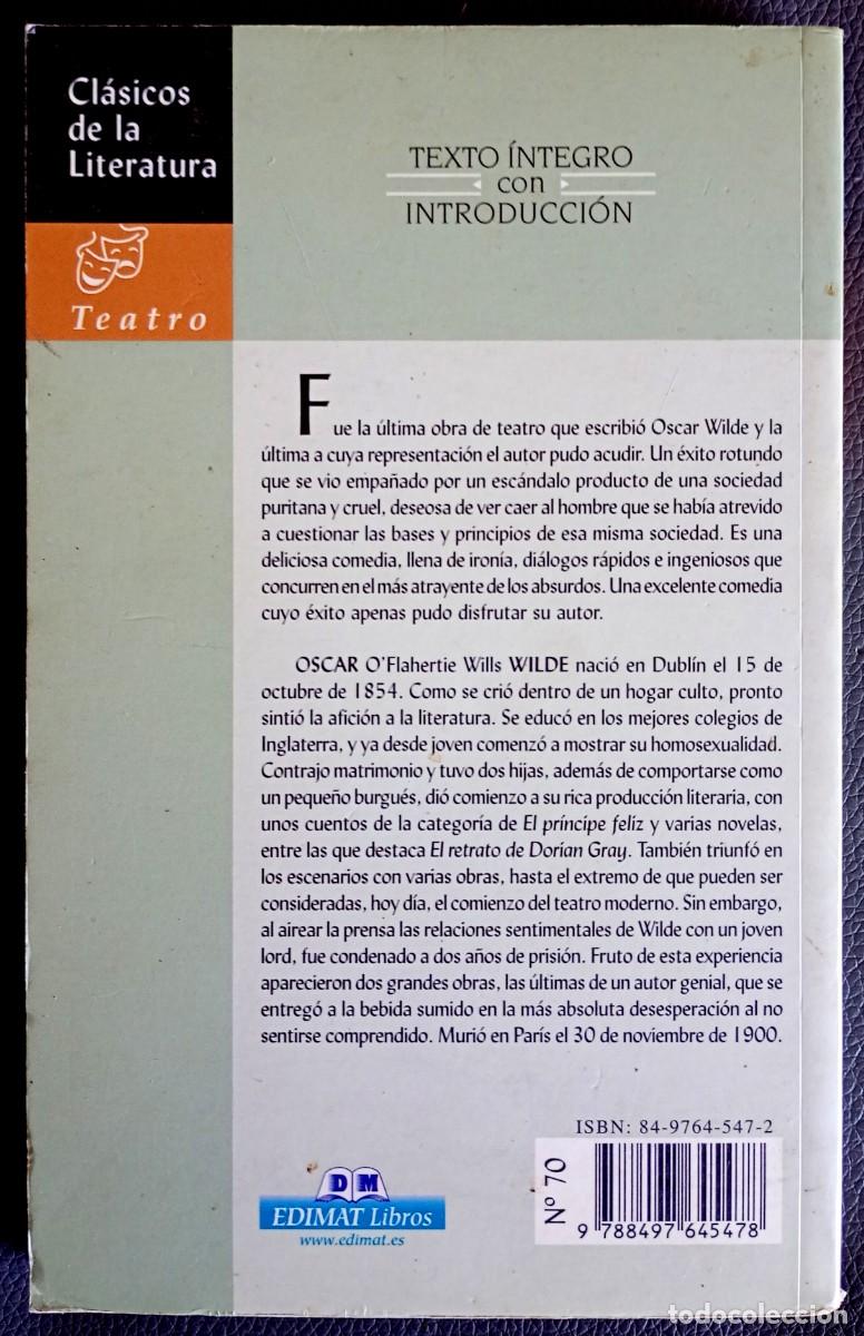 Libros de segunda mano: Oscar Wilde . La importancia de llamarse Ernesto - Foto 2