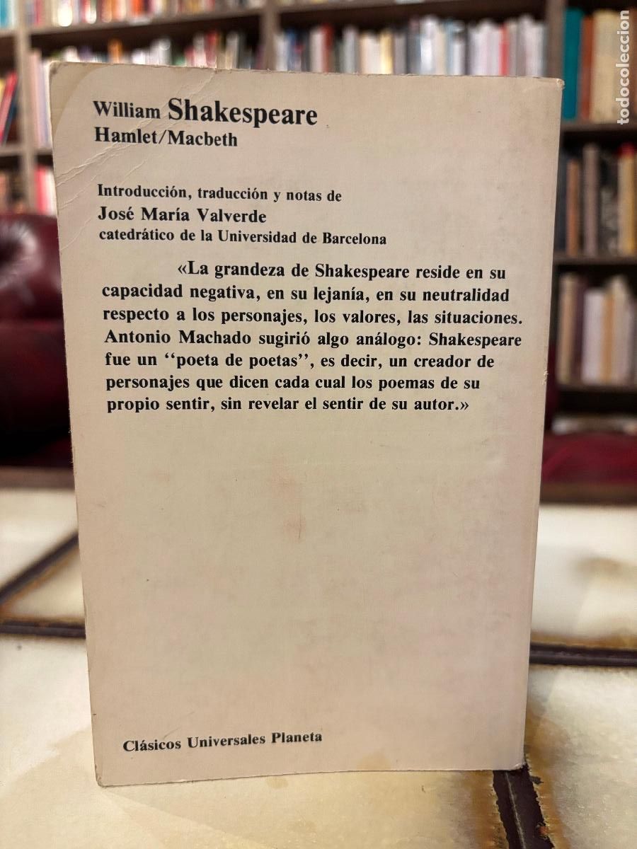 Libros de segunda mano: Hamlet. Macbeth. William Shakespeare. PEDIDO M&Iacute;NIMO 5&euro; - Foto 2