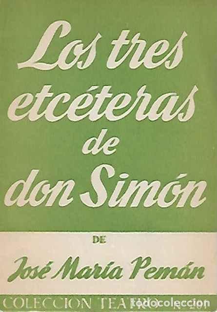 Gebrauchte B&uuml;cher: Los tres etc&eacute;teras de Don Sim&oacute;n - Jos&eacute; Mar&iacute;a Pem&aacute;n