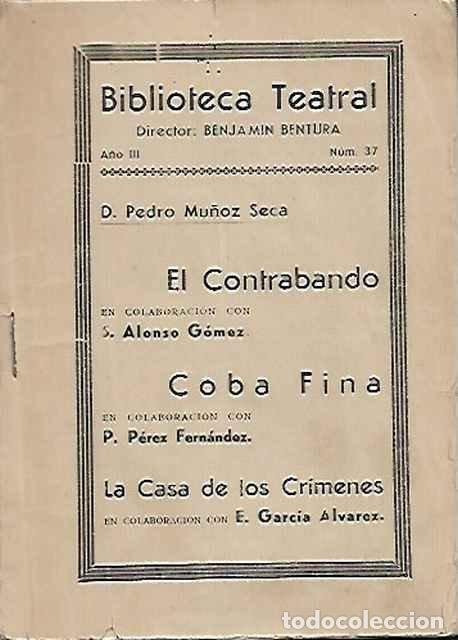 Libros de segunda mano: El contrabando - Pedro Mu&ntilde;oz Seca - Foto 1