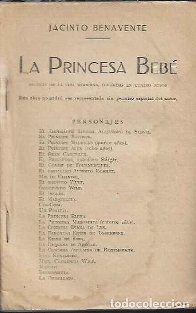 Libros de segunda mano: La princesa Beb&eacute; - Jacinto Benavente - Foto 1