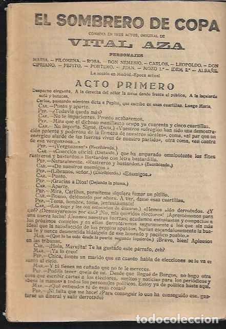 Libros de segunda mano: El sombrero de copa - Vital Aza